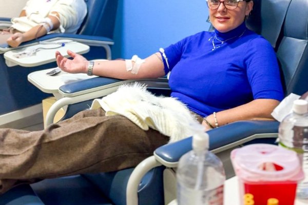Vecinos se sumaron a una jornada de donación voluntaria de sangre